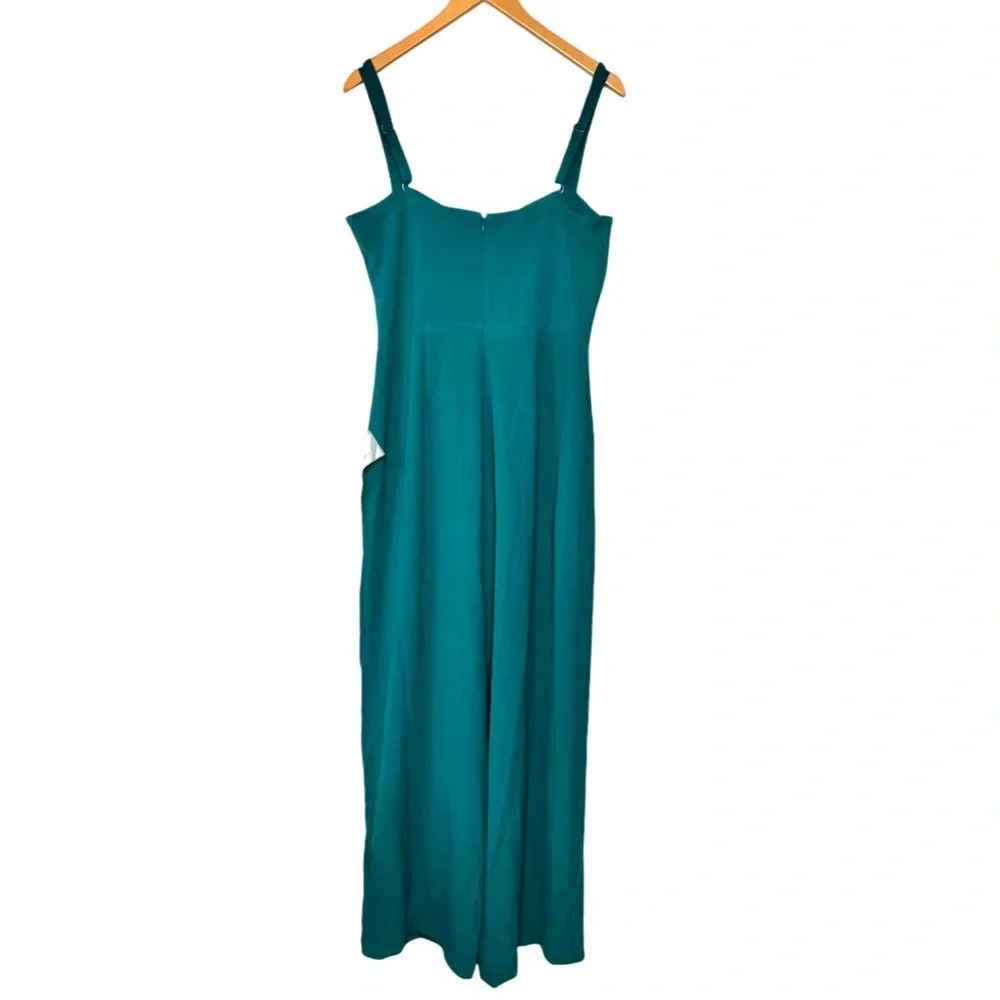 Dress The Population Rai Pleated Wide-Leg Jumpsuit Romper Cruise Event Gala Larg - Picture 3 of 16